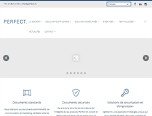 Tablet Screenshot of perfect.ch